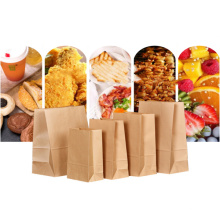 Hot Sale Square Flat Bottom Kraft Paper Bag